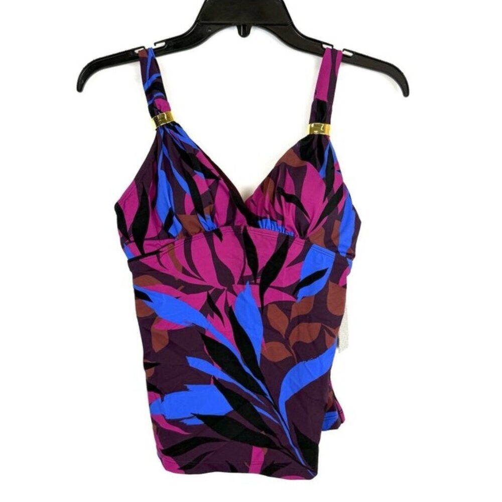 Amoressa Women’s Multicolored Tankini Top Size 6